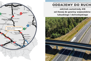 Autostrada A18 od granicy z Niemcami do granicy województw lubuskiego i dolnośląskiego gotowa [FILM]