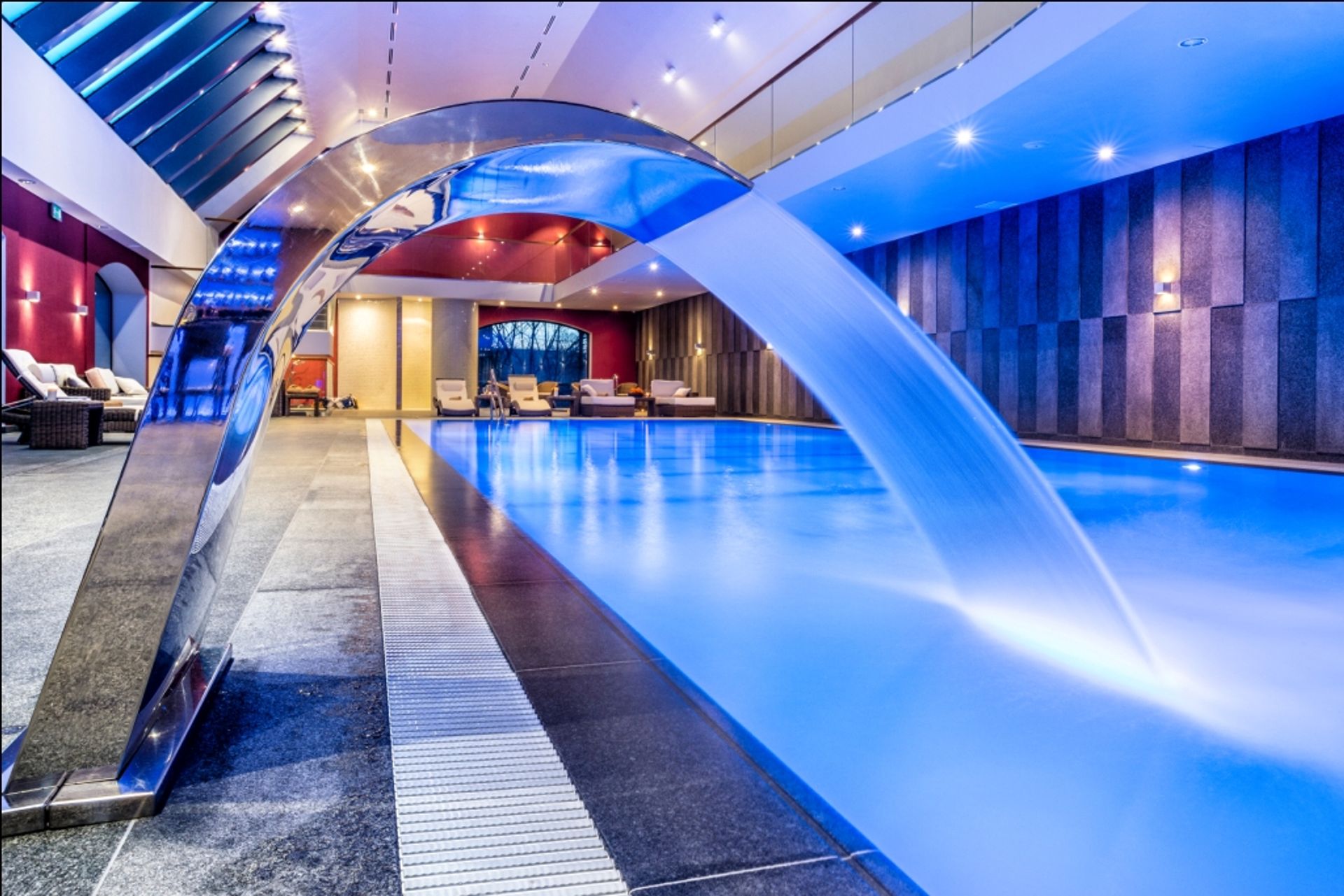  18-metrowy basen, wellness bar i jacuzzi w Uroczysku Siedmiu Stawów Luxury Hotel w Goli Dzierżoniowskiej