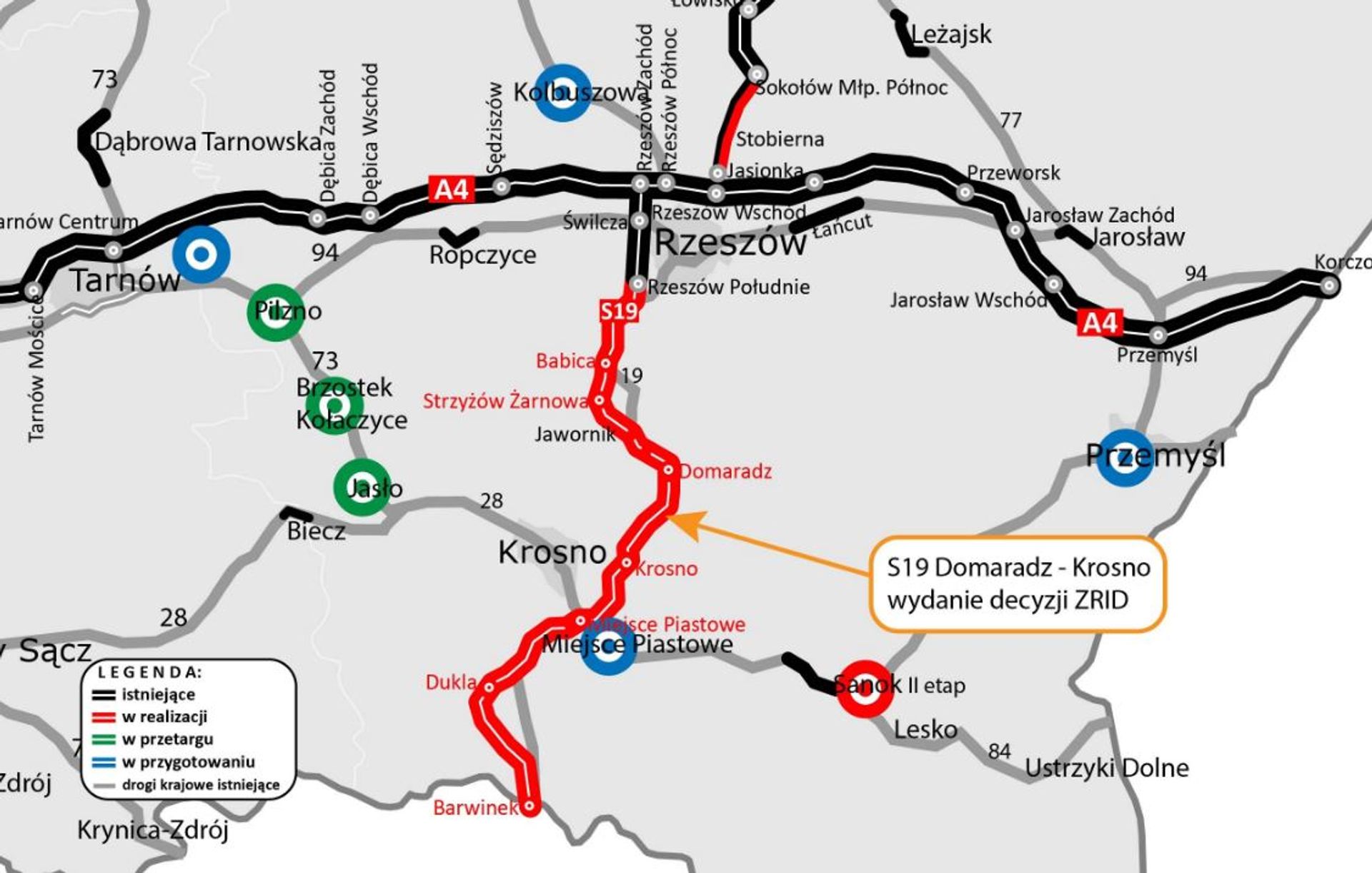 Może ruszać budowa drogi ekspresowej S19 Via Carpatia Domaradz - Krosno