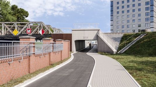 Nowy tunel pod torami powstanie wzdłuż Kanału Miejskiego we Wrocławiu [WIZUALIZACJE]