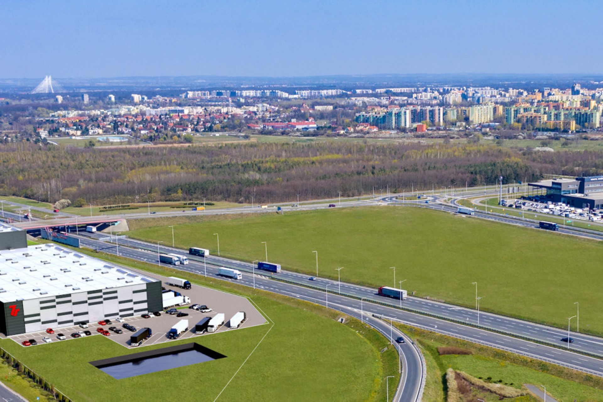 We Wrocławiu przy węźle AOW-Lotnisko powstanie nowy magazyn wysokiego składowania 7R City Flex
