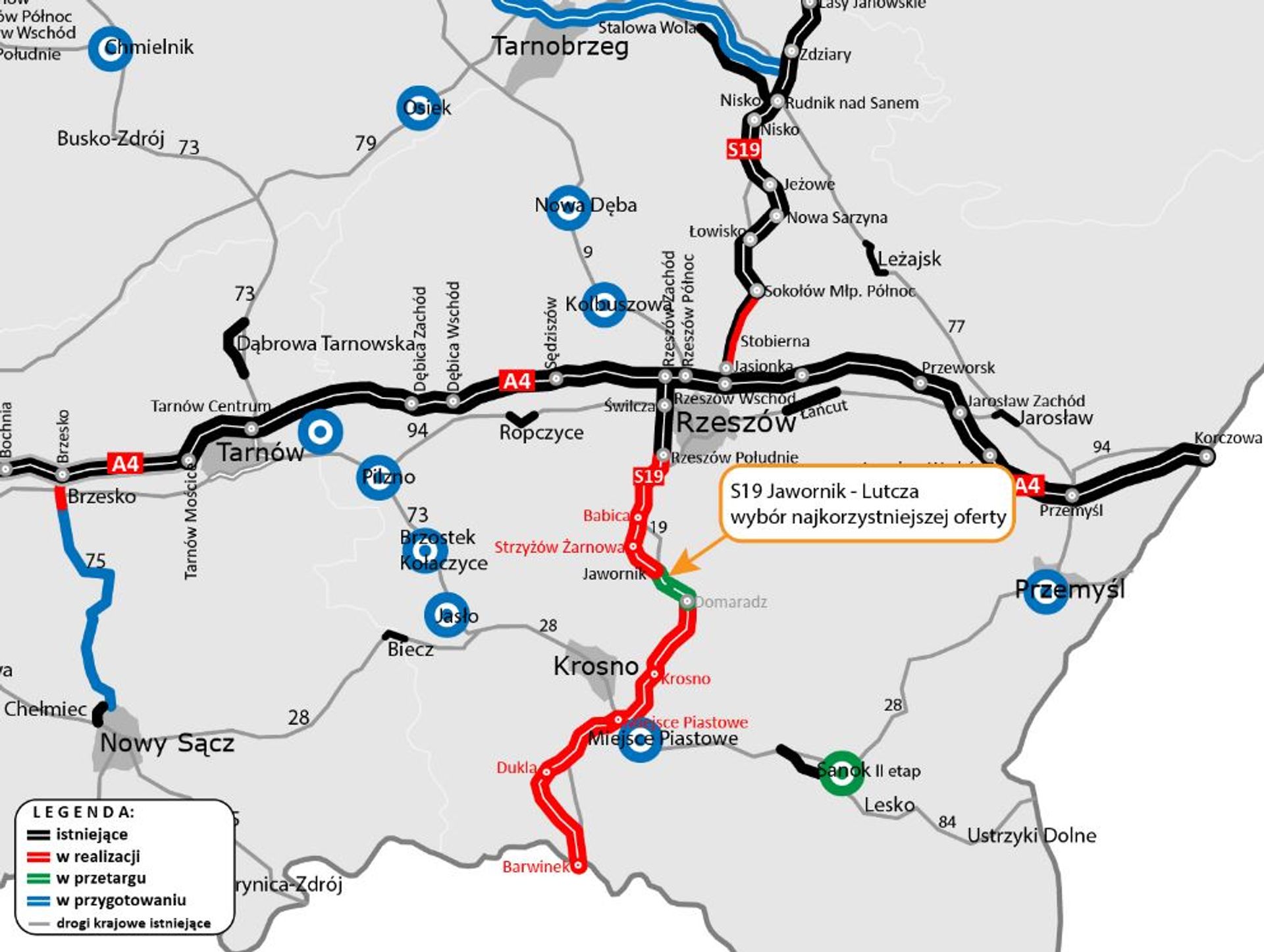 GDDKiA wybrała najkorzystniejszą ofertę na realizację drogi Via Carpatia S19 Jawornik – Lutcza