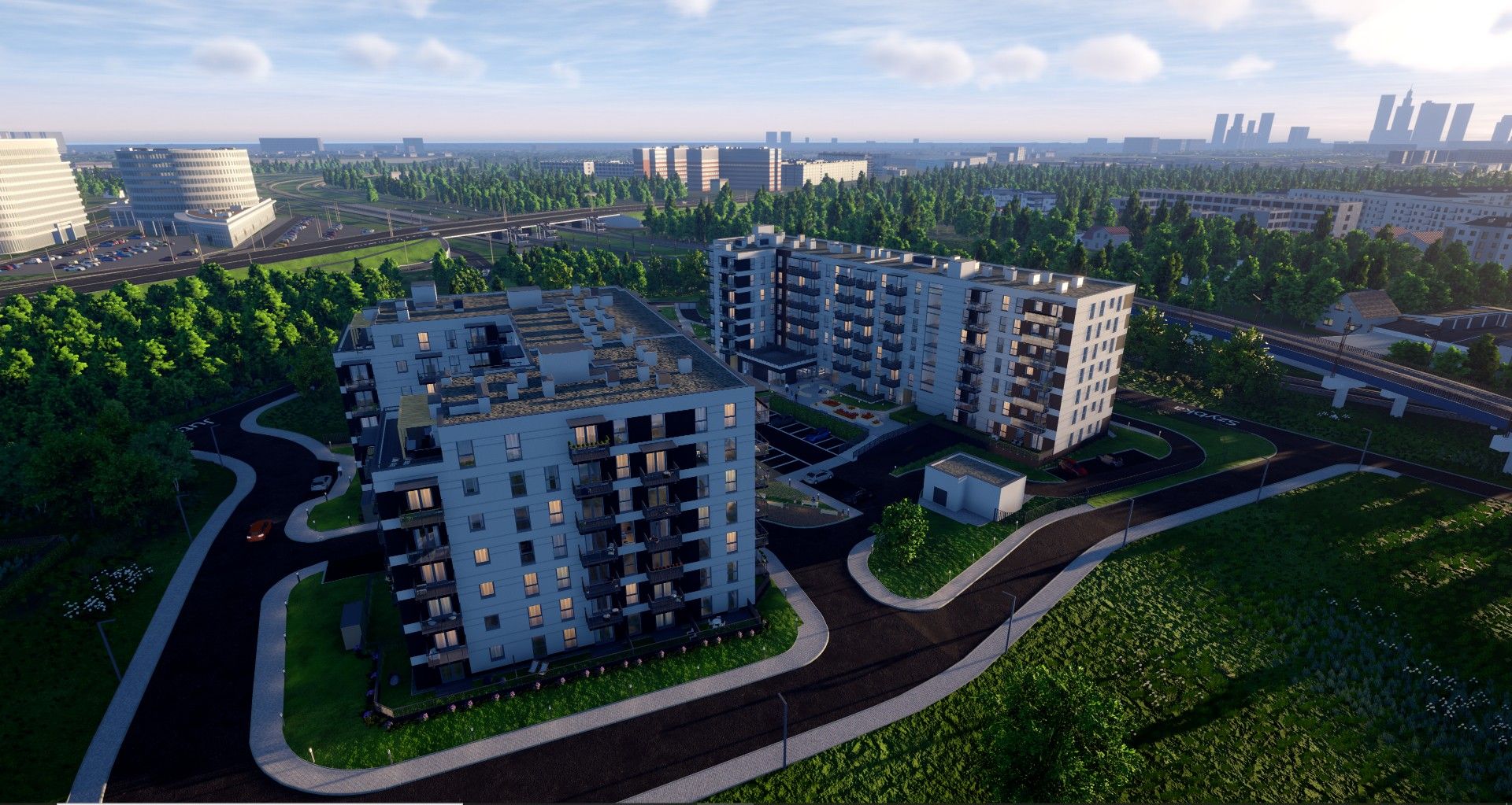 Warszawa: Aurora – prawie tysiąc nowych mieszkań na granicy Ochoty i Włoch od Danteksu 