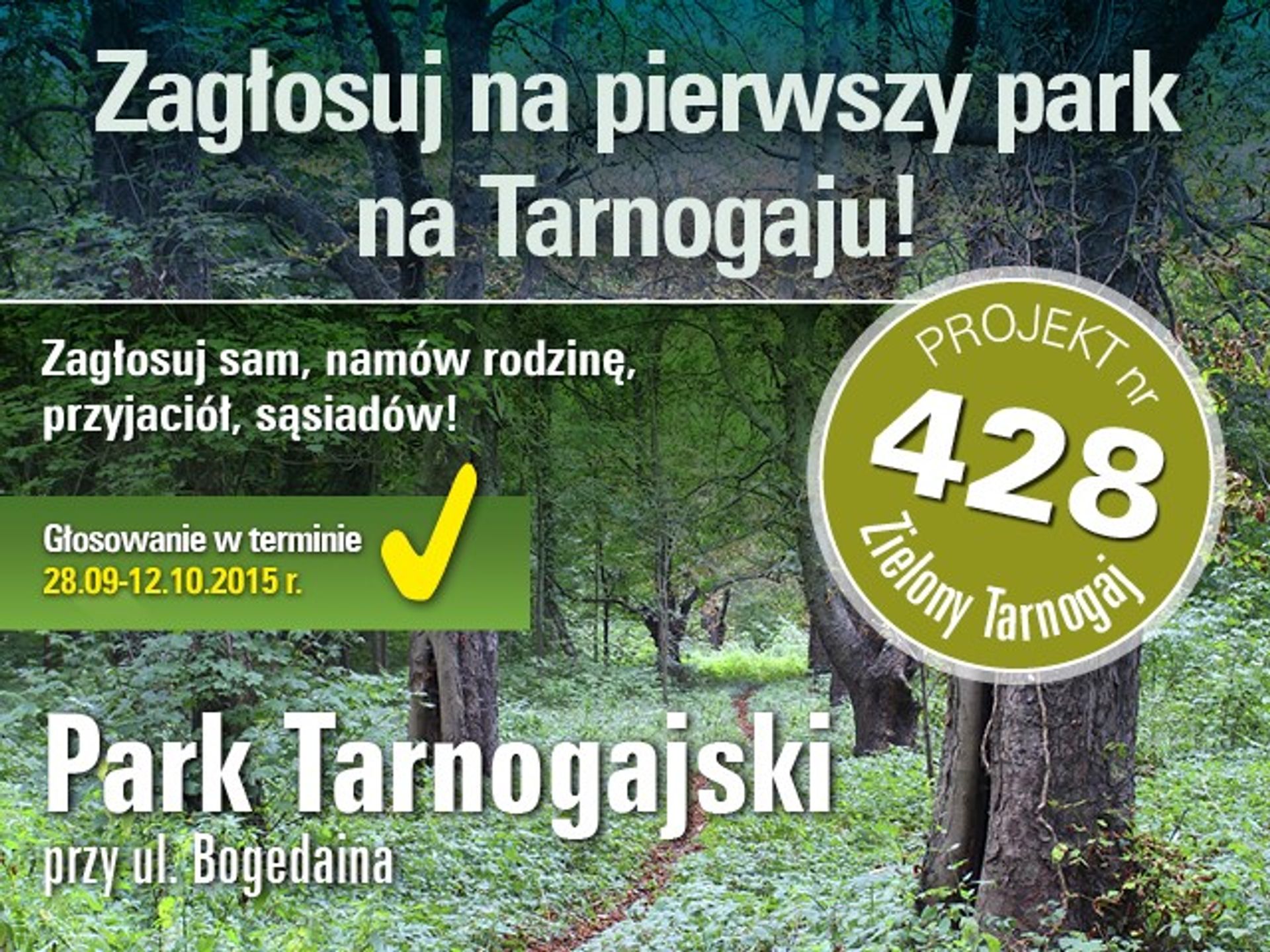  Zagłosuj na Park Tarnogajski!