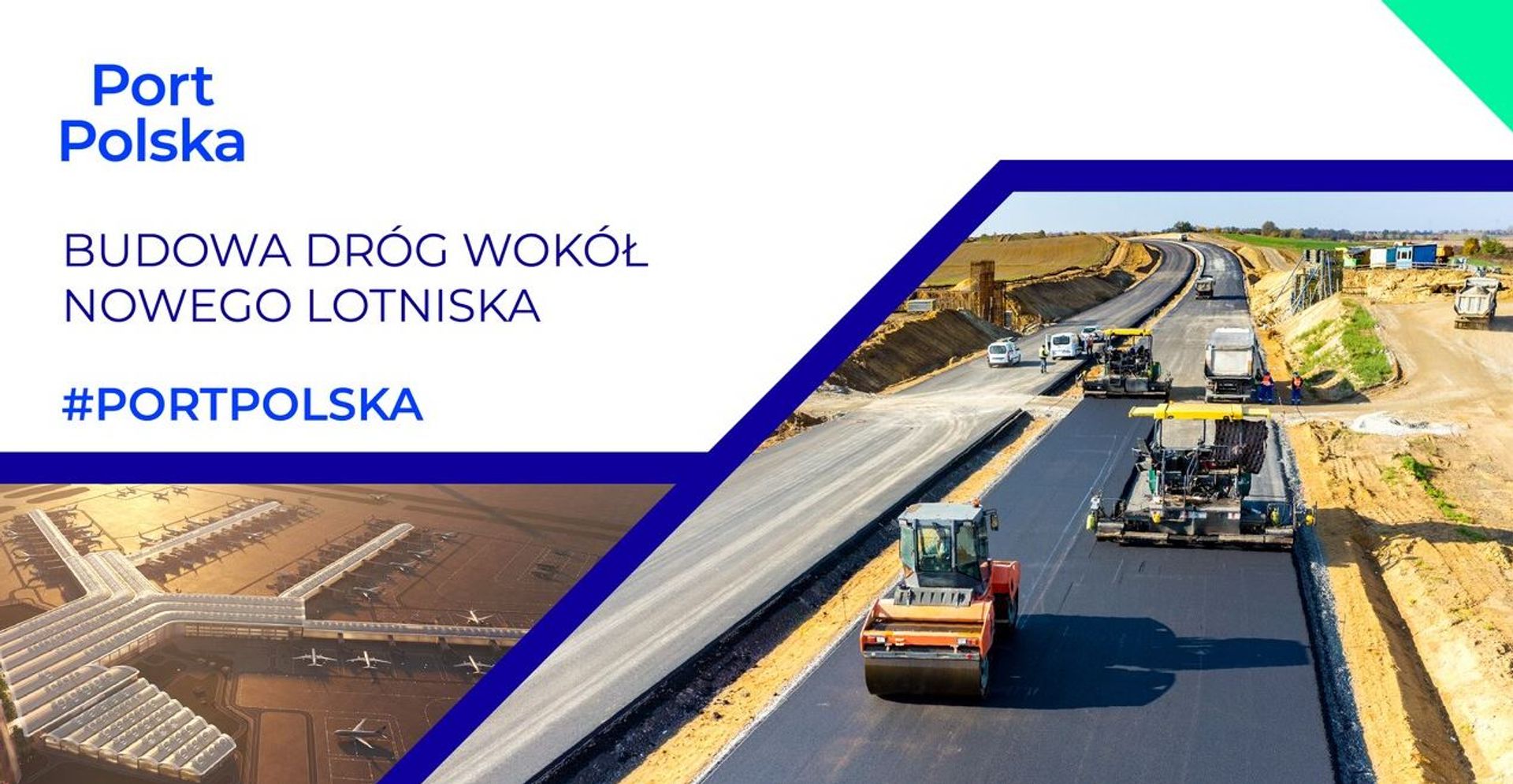 Ogłoszono przetargi na budowę dróg wokół nowego lotniska Port Polska (CPK)