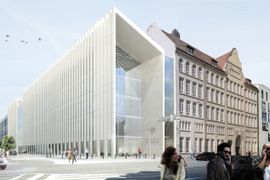 [Wrocław] Ruszają przygotowania do budowy nowego gmachu sądu przy Piłsudskiego [WIZUALIZACJE]