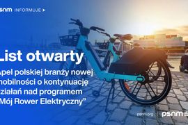 Polskie miasta i branża zrównoważonej mobilności apelują o kontynuację prac nad programem „Mój Rower Elektryczny”