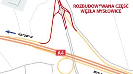 [śląskie] Zmiany organizacji ruchu w związku z rozbudową Węzła Mysłowice na A4 Katowice-Kraków