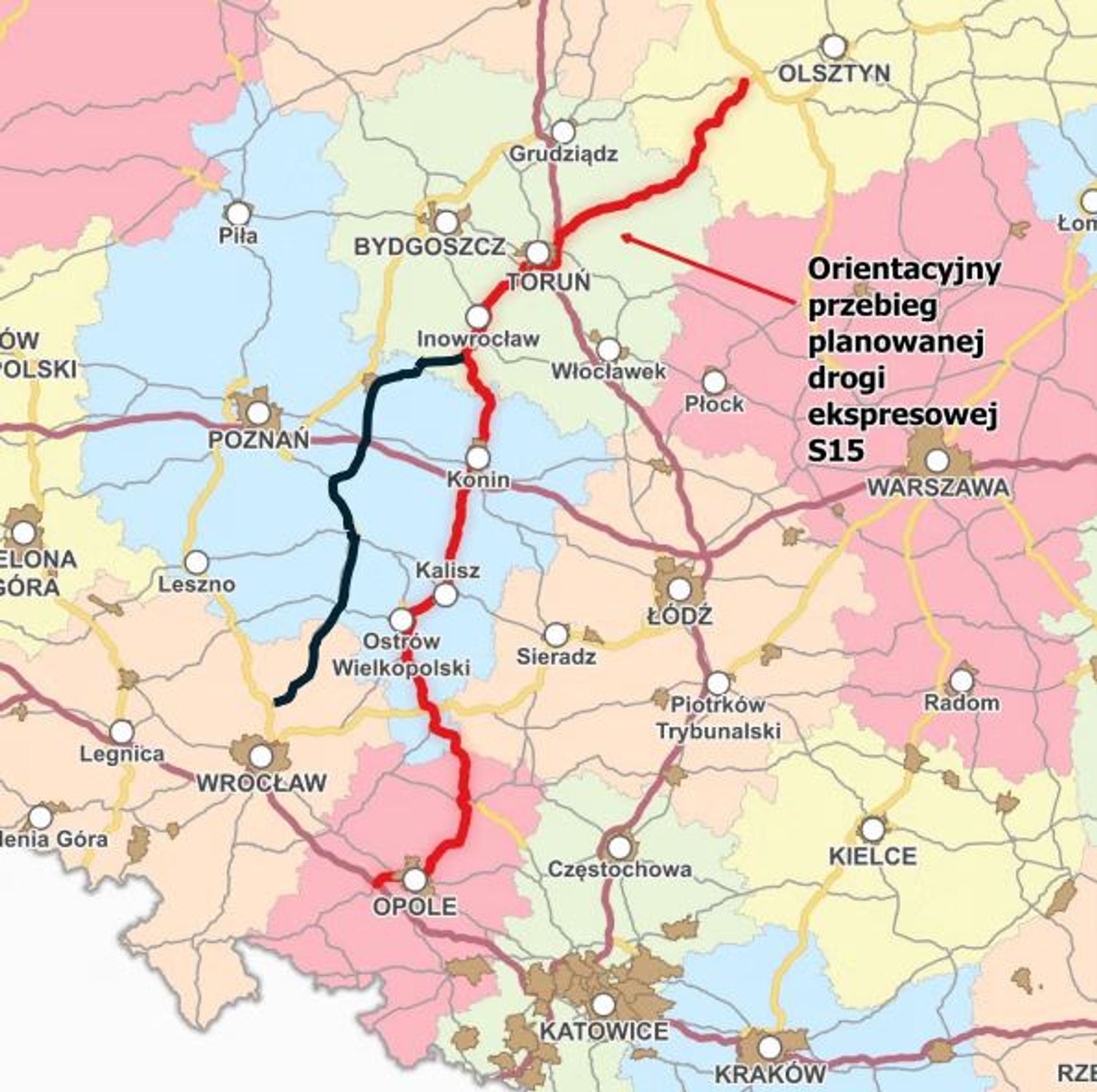 Nowa droga ekspresowa S15 może połączyć północno-wschodnią z południowo-zachodnią częścią Polski. Marszałkowie czterech województw apelują do premiera Tuska