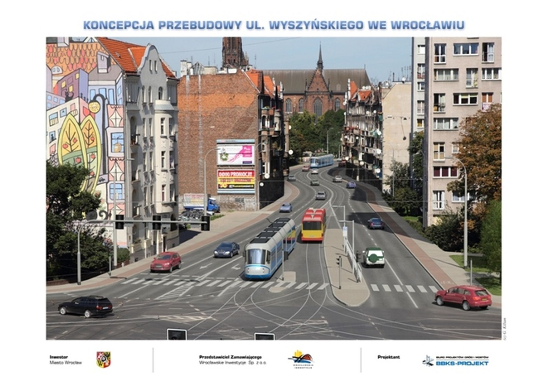  Miasto szykuje się do przebudowy Wyszyńskiego. Pojedzie tamtędy tramwaj