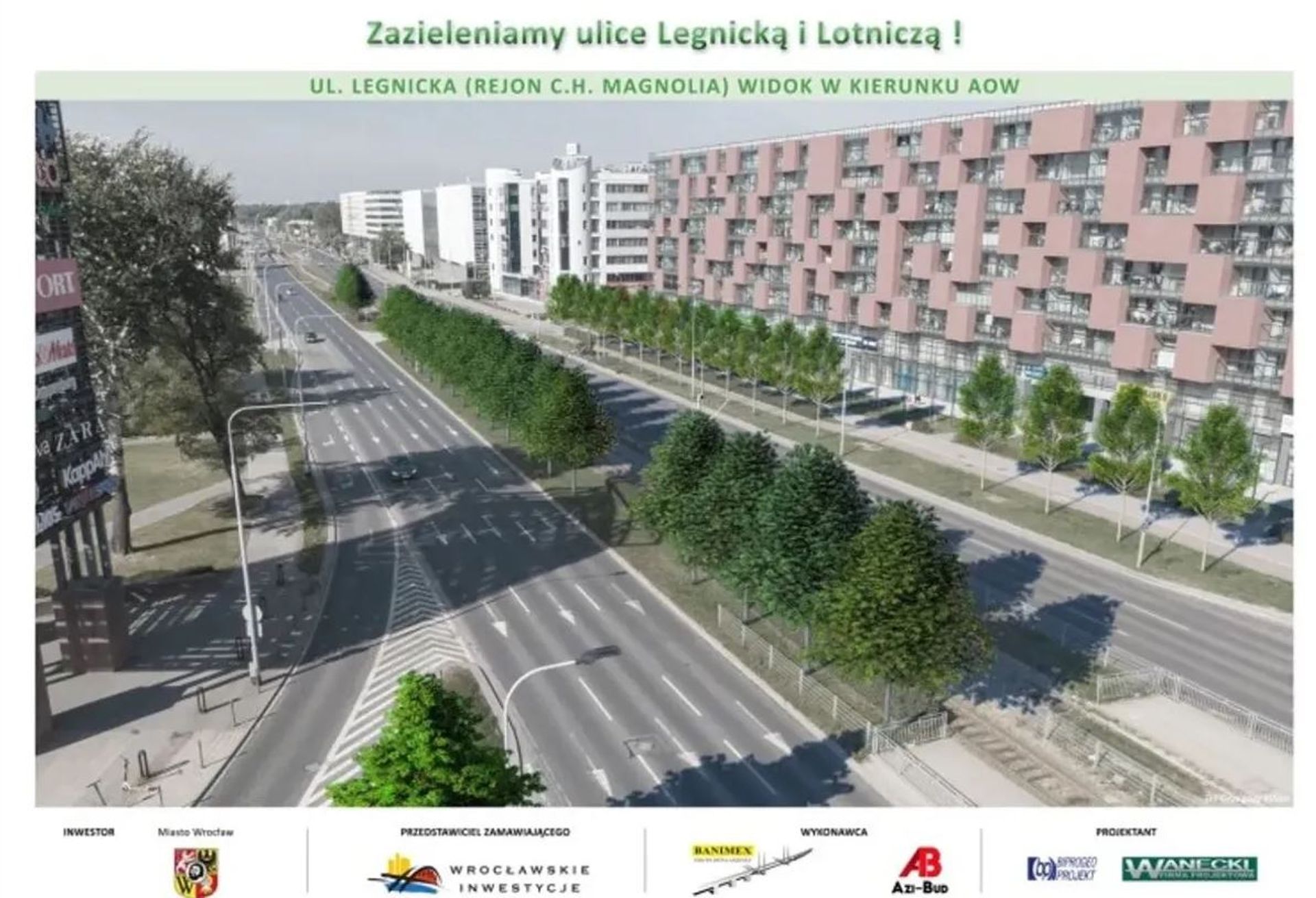 Przybywa nowych drzew przy ulicach Legnickiej i Lotniczej. Łącznie posadzonych zostanie ponad 900 