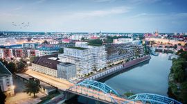 Wrocław: Księcia Witolda 46 – i2 Development buduje dwie wieże przy zabytkowym spichlerzu nad Odrą [WIZUALIZACJE]