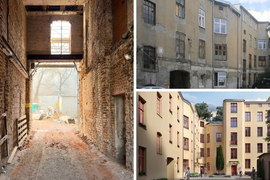 Wielka rewitalizacja kamienicy przy Kilińskiego 36 w Łodzi. Skuli ściany do gołej cegły! [ZDJĘCIA+WIZUALIZACJE]