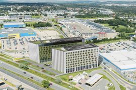 W Krakowie mogą powstać dwa nowe, duże biurowce. Inwestor ma już pozwolenie na budowę [WIZUALIZACJE]