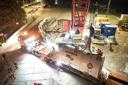 Trwa ważna inwestycja Wodociągów Warszawskich za 218,5 mln zł netto. Tarcza "Jolanta" wydrąży tunel kolektora pod Czerniakowską [ZDJĘCIA]