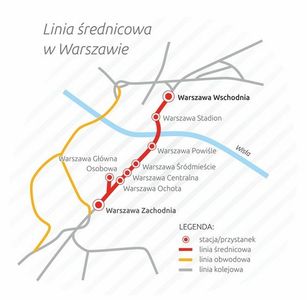 Zbliża się modernizacja Linii Średnicowej w Warszawie