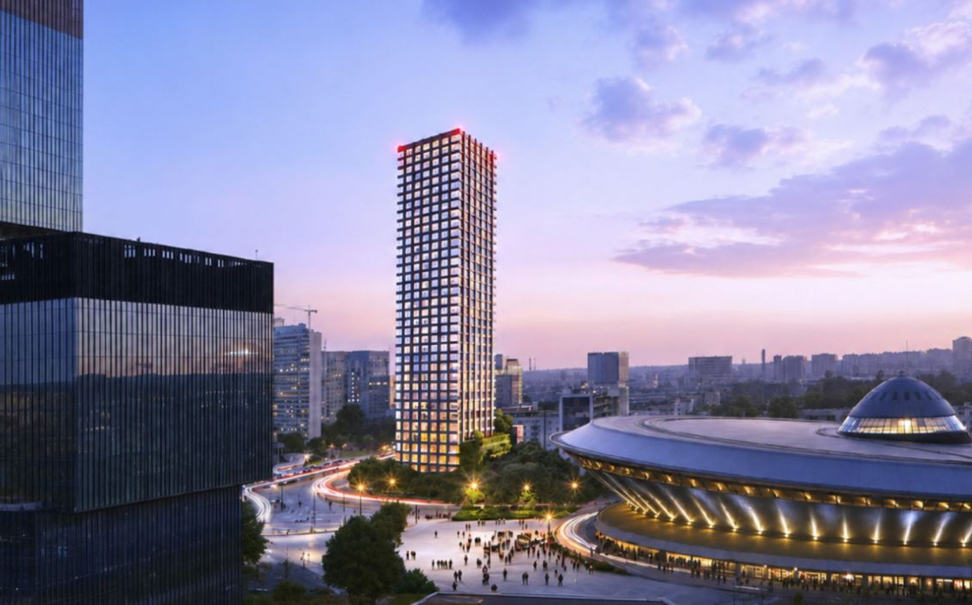 Nowy 130-metrowy wieżowiec powstanie przy Spodku w Katowicach