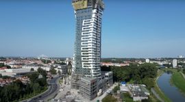 W Rzeszowie trwa budowa 161-metrowego apartamentowca Olszynki Park [FILM + WIZUALIZACJE]
