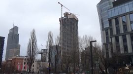W Warszawie trwa budowa nowego, 174-metrowego wieżowca The Bridge [FILMY]