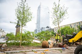 Nowy Plac Bankowy w Warszawie – mniej betonu, więcej zieleni [ZDJĘCIA+WIZUALIZACJE]