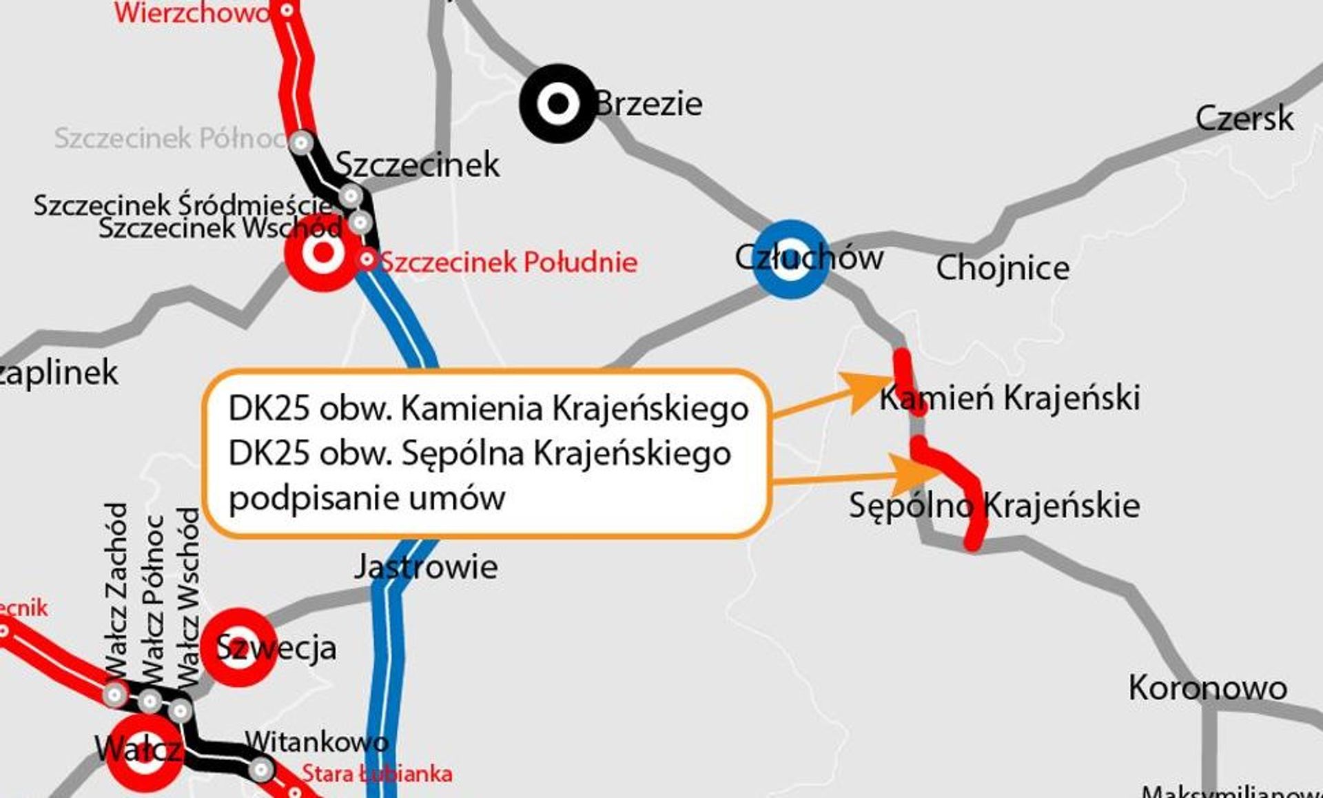 Powstaną obwodnice Kamienia Krajeńskiego i Sępólna Krajeńskiego