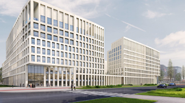 W Krakowie trwa budowa kompleksu biurowego Brain Park [ZDJĘCIA + WIZUALIZACJE]