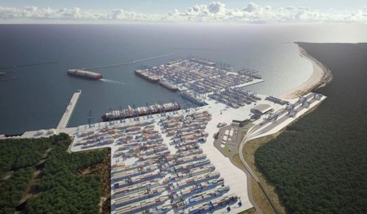 Trwa budowa nowego terminala dla Baltic Hub w Gdańsku. Inwestycja jest warta 450 mln euro [FILMY + WIZUALIZACJE]