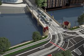 Wrocław: Rusza przebudowa mostu Pomorskiego Południowego [WIZUALIZACJE]