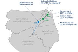 Ważna inwestycja elektroenergetyczna w północno-wschodniej Polsce wchodzi w kolejny, kluczowy etap