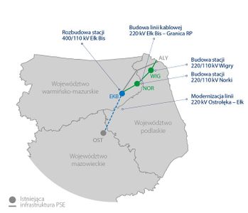 Ważna inwestycja elektroenergetyczna w północno-wschodniej Polsce wchodzi w kolejny, kluczowy etap