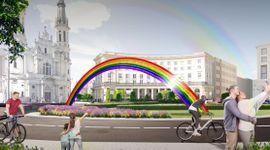 „Łuk LGBT+". Słynna Tęcza wróci na plac Zbawiciela w Warszawie