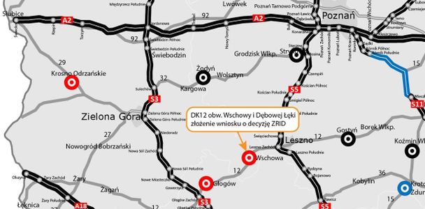 Kolejny krok ku budowie ważnej obwodnicy w ciągu DK12, drogi łączącej Dolny Śląsk z Wielkopolską (połączenie S3 i S5)