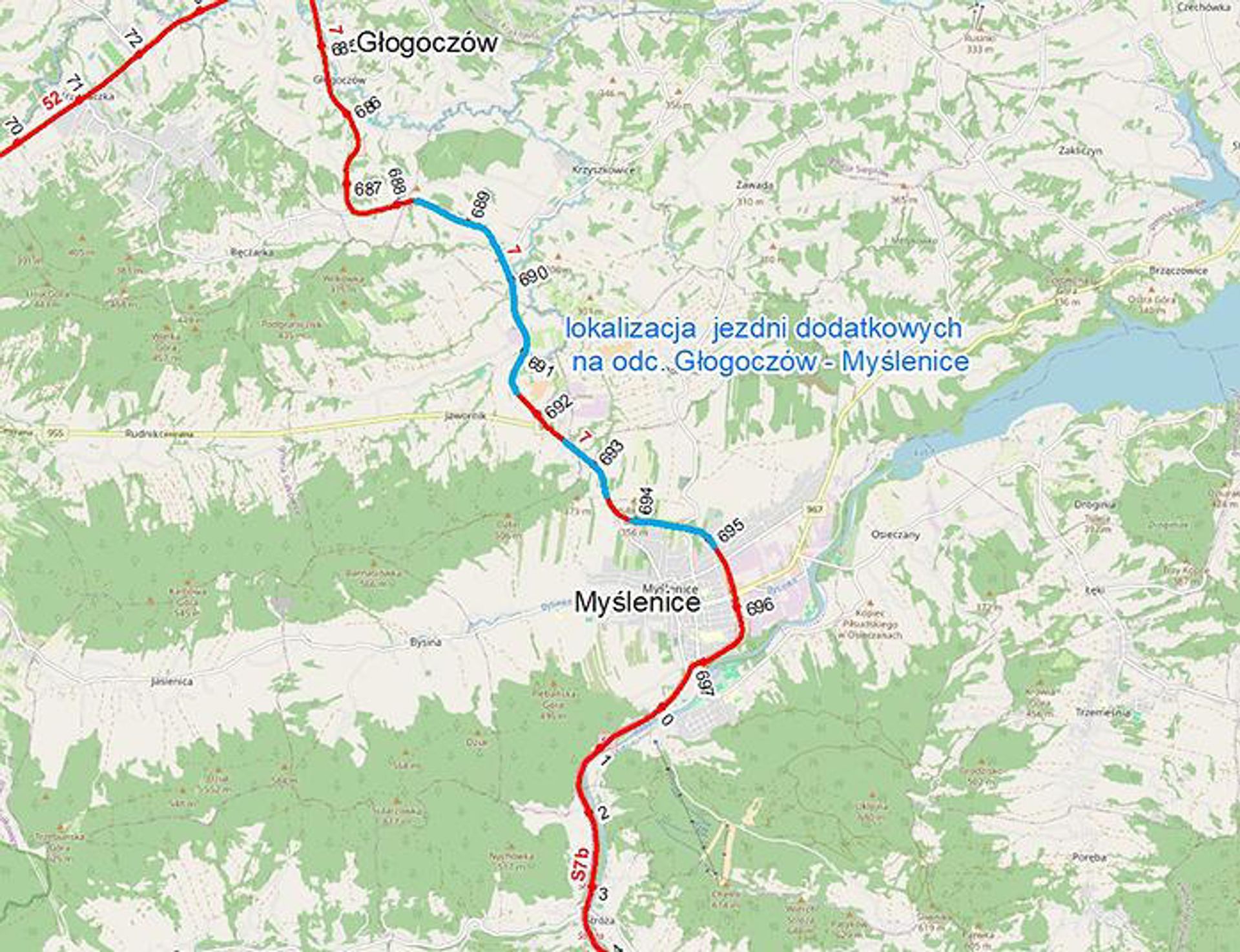 Przebudowa zakopianki (DK7): Powstanie 25,9 km dróg lokalnych między Krakowem a Myślenicami
