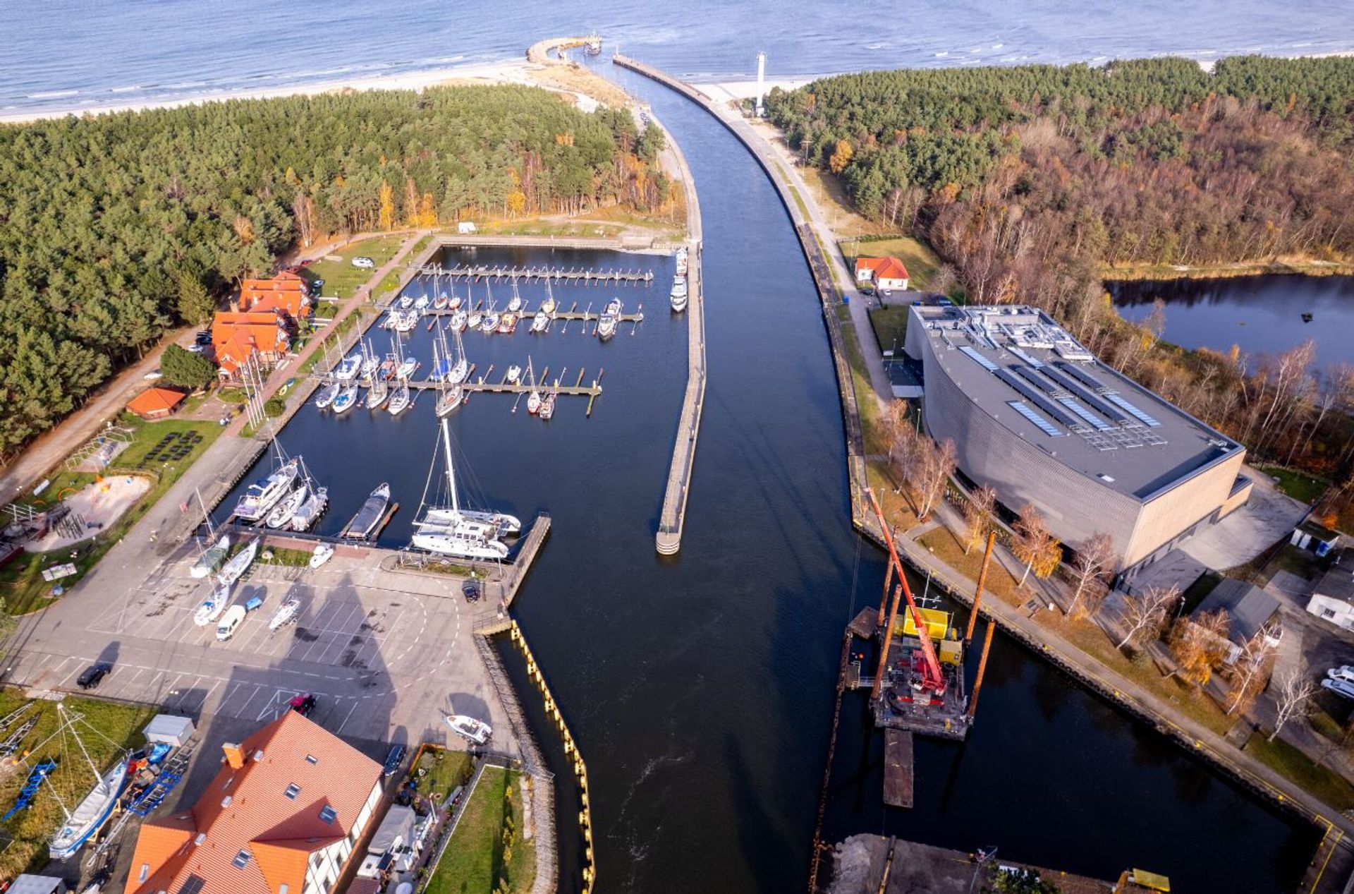 W Porcie Łeba realizowane są kluczowe inwestycje 