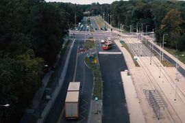 We Wrocławiu postępują prace na budowie nowej trasy tramwajowej przez osiedle Popowice [FILM]
