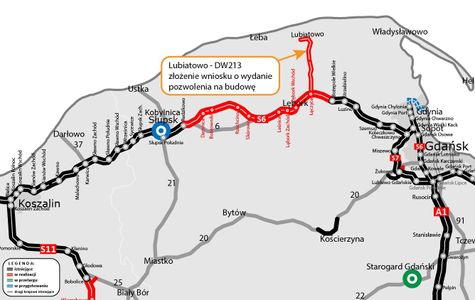 Budowa pierwszego odcinka drogi krajowej do elektrowni jądrowej coraz bliżej realizacji