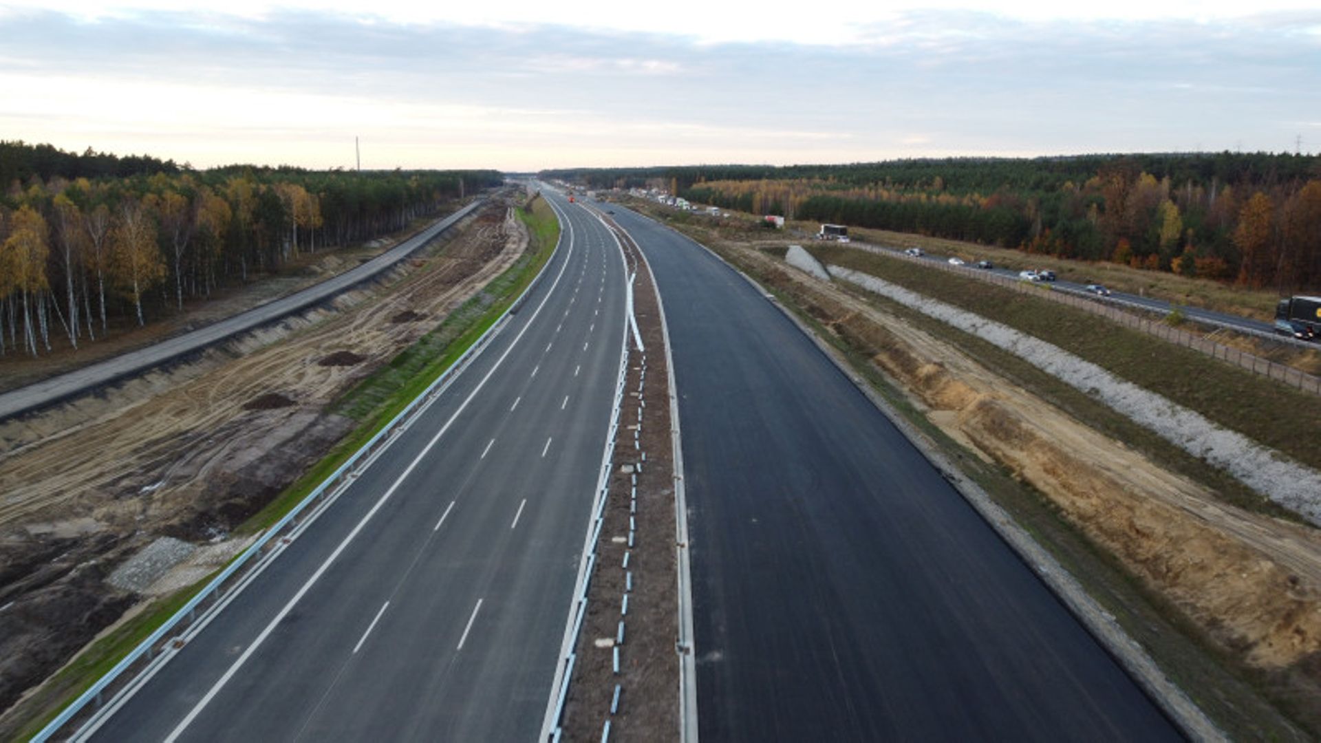 Aktualny stan budowy odcinka trasy S3 Lubin Północ - Kaźmierzów 