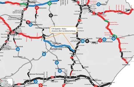 Kto wykona dokumentację dla S74 Opatów - Nisko, najkrótszego połączenia centrum z południowo-wschodnią Polską?  ??