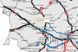 Dolny Śląsk: Wydano pierwszą decyzję środowiskową dla rozbudowy autostrady A4 Krzyżowa - Legnica