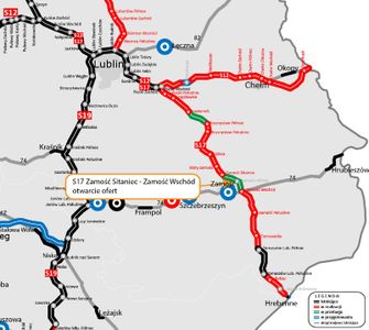 Znamy chętnych na budowę ostatniego odcinka drogi ekspresowej S17 Lublin - Zamość