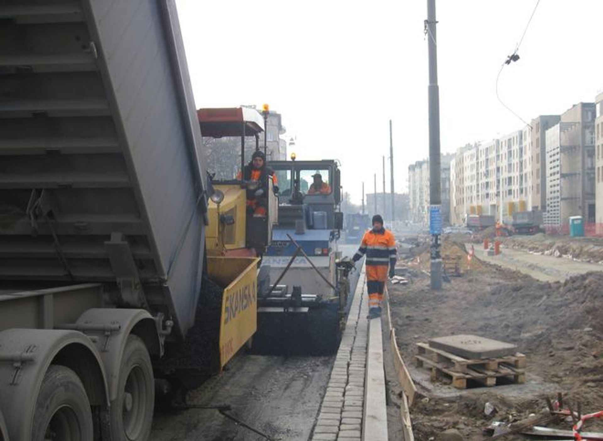 Na przebudowywanym odcinku ulicy Pułaskiego prace idą w szybkim tempie