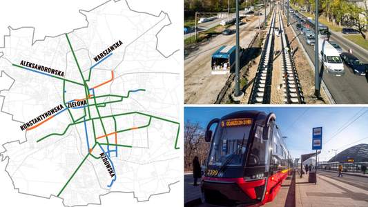 Inwestycje tramwajowe w Łodzi. Koniec ważnych remontów, nowe trasy i nowoczesność [MAPA]