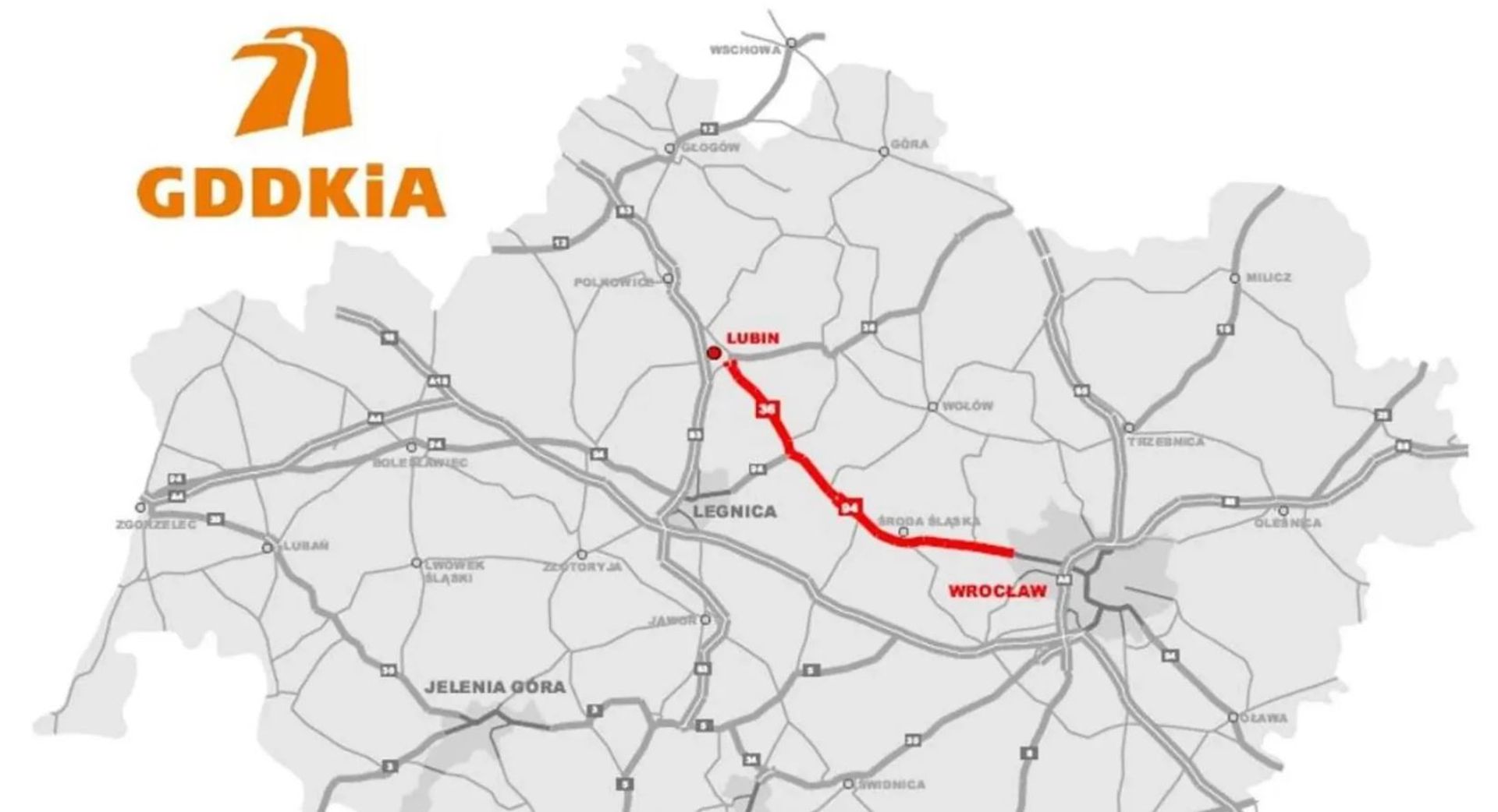 Przebudowa trasy Wrocław – Lubin coraz bliżej (DK94 i DK36)