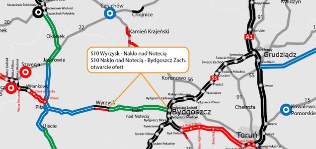 Kolejny krok ku budowie dwóch nowych odcinków drogi ekspresowej S10 pomiędzy Bydgoszczą a Piłą