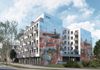 Wrocław: Gdańska 1 – Inkom postawi na Ołbinie budynek mieszkalny z muralem [WIZUALIZACJE]
