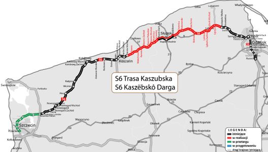 Droga ekspresowa S6 jako Kaszëbskô Darga