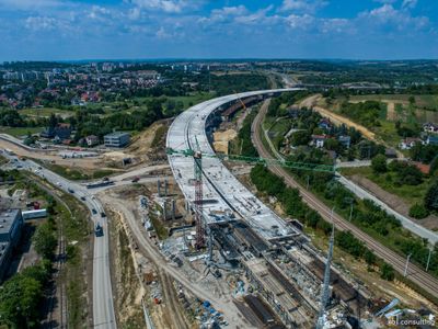 Powstaje Wschodnia Obwodnica Krakowa, na odcinku Mistrzejowice - Nowa Huta [FILMY]
