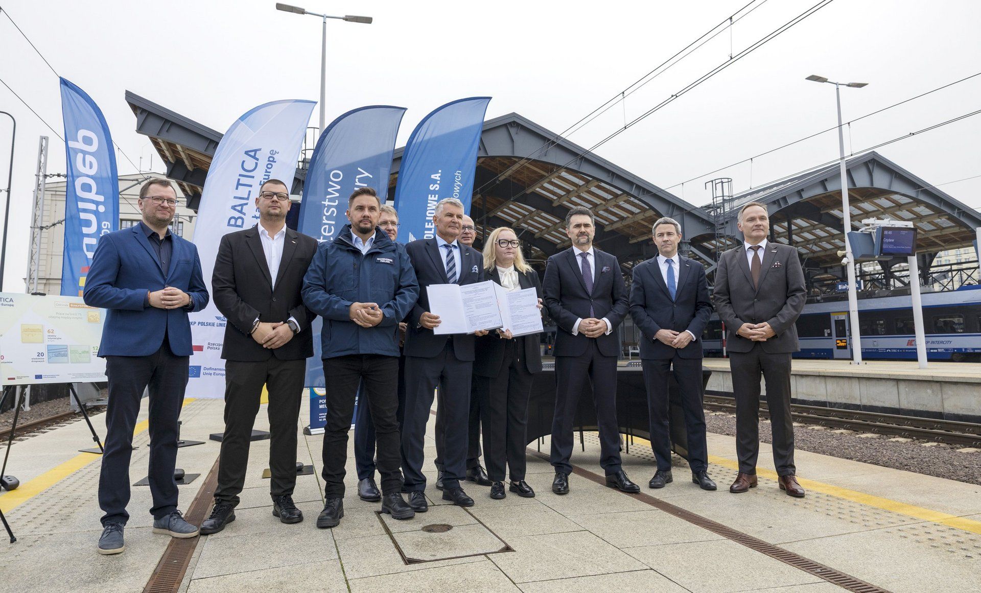Wielka inwestycja za ponad 5 mld zł! Podpisano umowę na realizację linii kolejowej Rail Baltica Białystok – Ełk