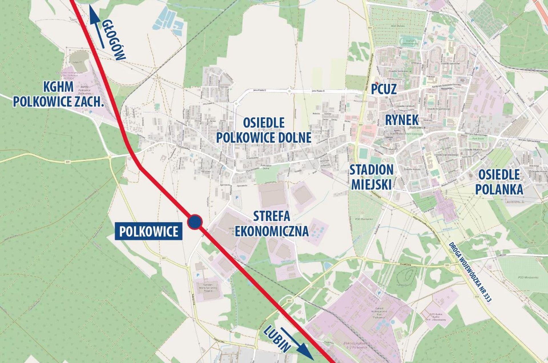 Kolej Aglomeracyjna Zagłębia Miedziowego będzie przebiegać przez polkowicką strefę ekonomiczną