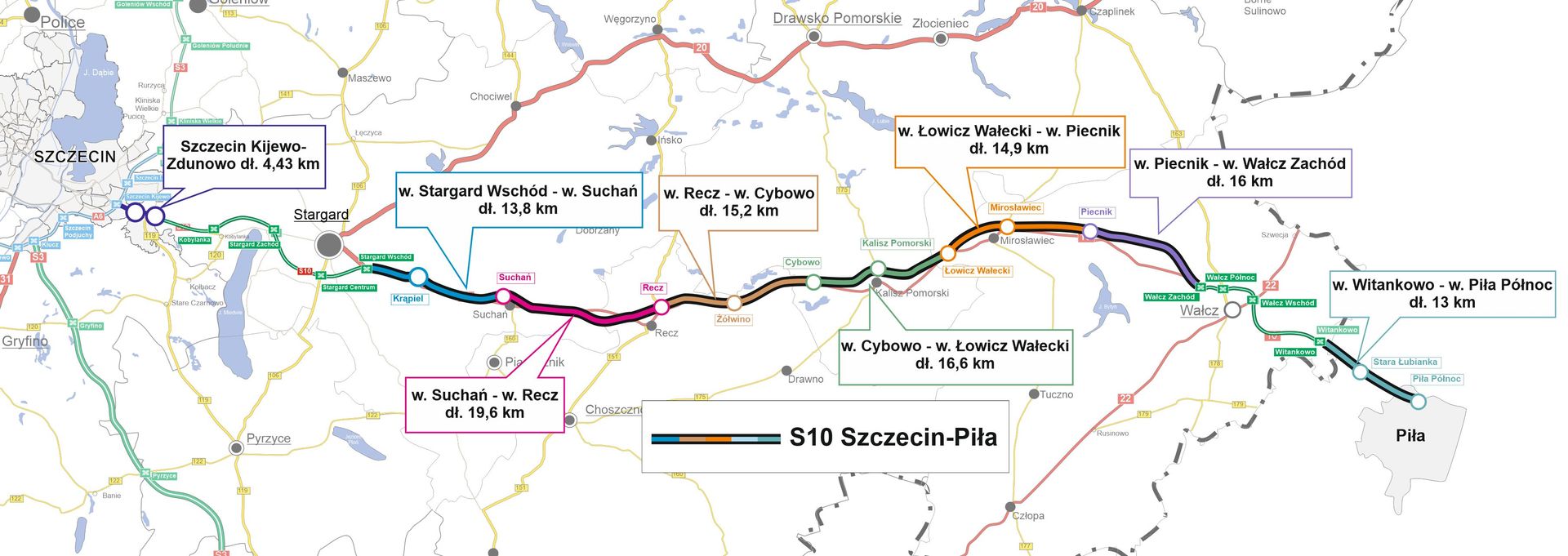 Znamy chętnych do realizacji ponad 113 km drogi ekspresowej S10 Szczecin – Piła 